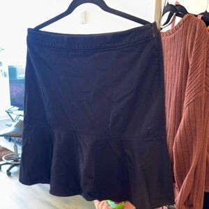 Black Flared Skirt
